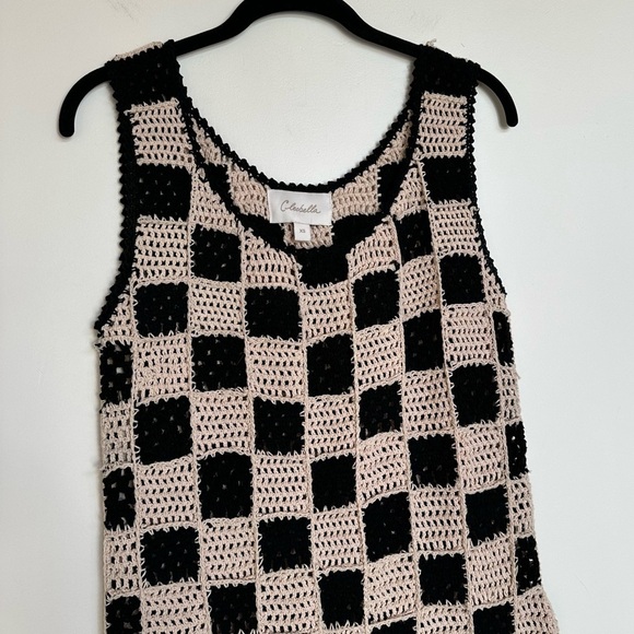 Cleobella Danika Crochet Dress Checkered Black/White Size XS - Picture 5 of 10